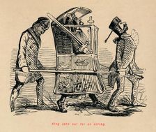 King John out for an airing c1860, (c1860). Artist: John Leech