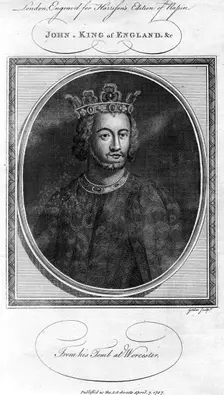 King John of England, (1787).Artist: Goldar