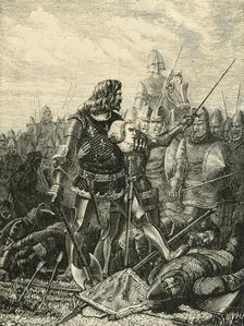 King John at Poitiers (1356), 1890. Creator: Unknown