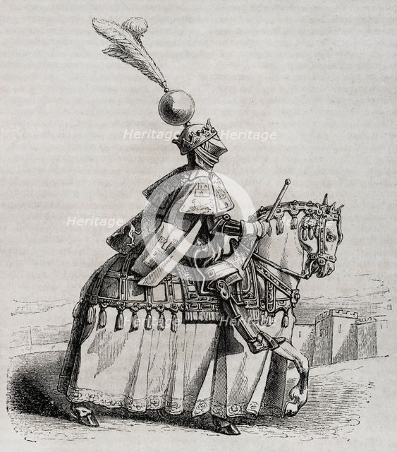King John II wearing battle uniform, 15th century, 1852.  Creator: Unknown.