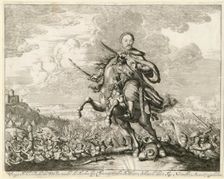 King John III Sobieski at the Battle of Khotyn on 11 November 1673, 1673. Artist: Anonymous