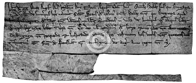 King John's charter, 1207 (1910). Artist: Unknown
