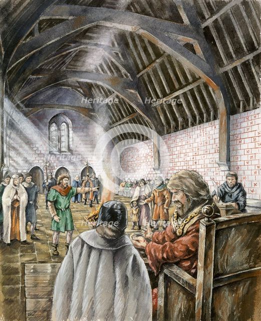 King John's New Hall, Old Sarum, early 13th century, (c1990-2010). Artist: Peter Dunn.