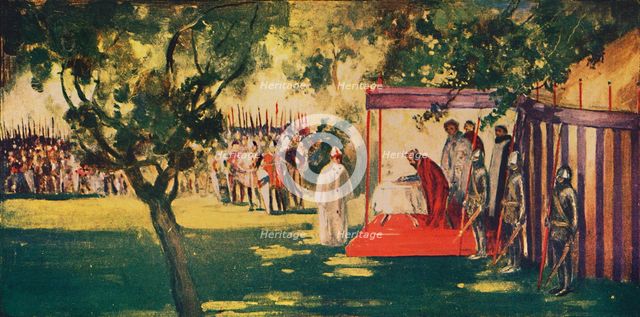 'King John signing Magna Charta at Runnydale', 1912. Artist: Unknown.