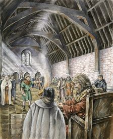 King John's New Hall, Old Sarum, early 13th century, (c1990-2010). Artist: Peter Dunn