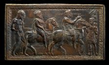 King Juba I of Numidia Led in Triumph by Julius Caesar, c. 1433/1435. Creator: Antonio Averlino