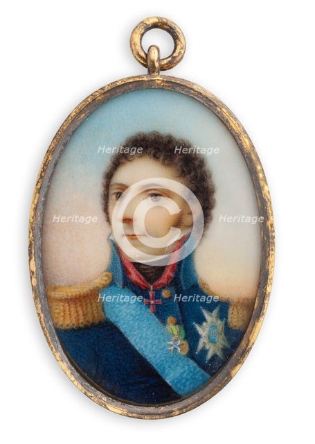 King Karl XIV Johan, late 18th-early 19th century. Creator: Carl Robert Fahlcrantz.