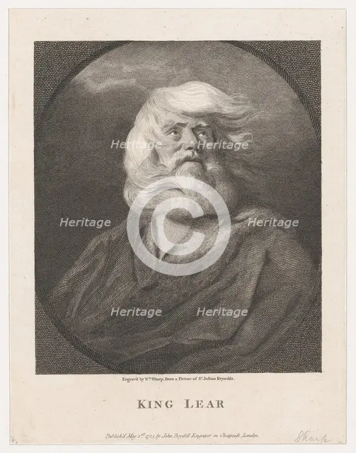 King Lear, 1783. Creator: William Sharp.