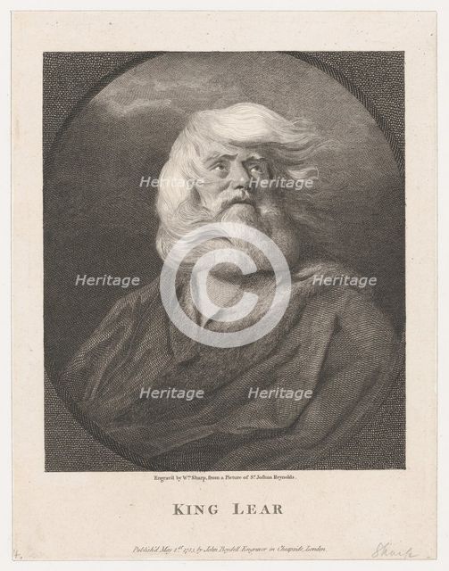 King Lear, 1783. Creator: William Sharp.