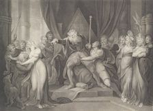 King Lear Casting Out His Daughter Cordelia (Shakespeare, K..., first published 1792; reissued 1852. Creator: Richard Earlom