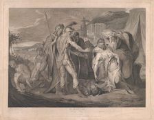 King Lear Weeping Over the Body of Cordelia (Shakespeare, King Lear, Act 5, Scen..., August 1, 1792. Creator: Francis Legat