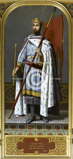 King Louis VII of France (1120-1180), 1842. Creator: Signol, Émile (1804-1892).