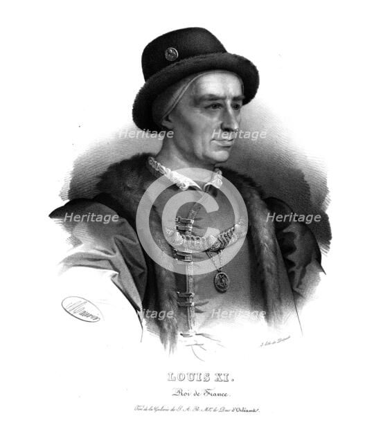 King Louis XI of France, (c1820s). Artist: Maurin.