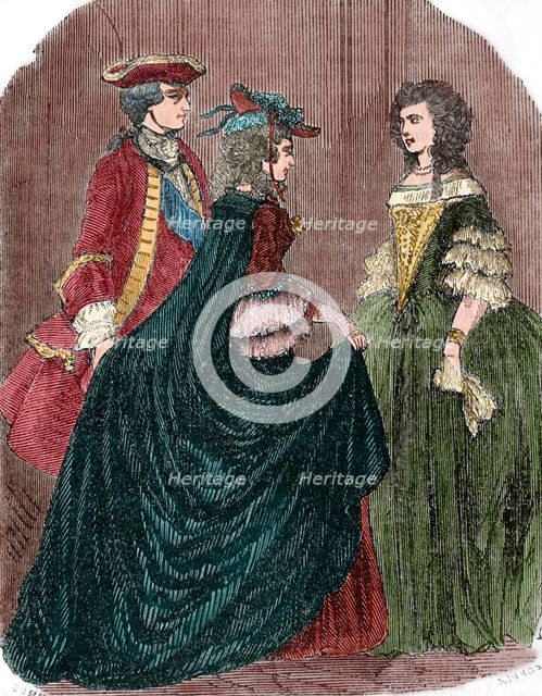 King Louis XV of France (1710-1774) and his mistress Marie-Anne of Mailly-Nesle(1717-1744)..., 1851. Creator: Unknown.