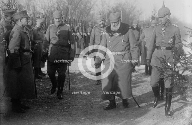 King Ludwig of Bavaria & Excellenz von Strantz, 6 Jan 1915. Creator: Bain News Service.