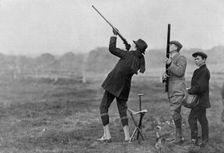 King Manuel II of Portugal shooting at Windsor, Berkshire, 1909