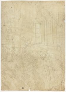 King Making Sacrifice at Temple of Diana, n.d. Creator: Unknown