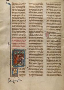 King Mark Killing his Brother Perneham, about 1320-1340. Creator: Unknown