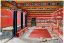 King Minos's throne room, Knossos, Crete