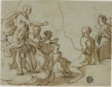King Midas at the Contest Between Apollo and Pan, n.d. Creator: Unknown