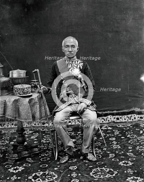 King Mongkut (King Rama IV) of Siam (Thailand), 1865. Creator: John Thomson.