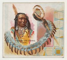 King of the Crows, Crow, from the American Indian Chiefs series (N36) for Allen & Ginter C..., 1888. Creator: Allen & Ginter