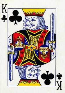 King of Clubs from a deck of Goodall & Son Ltd. playing cards, c1940