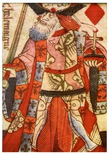 King of Diamonds from a French pack of playing cards, c1500 (1956)