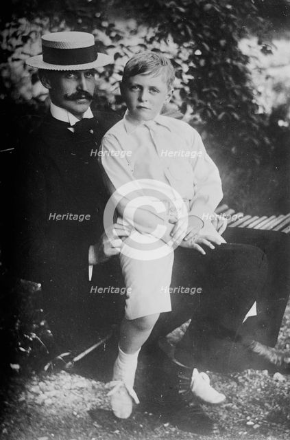 King of Norway and Prince Olaf, between c1910 and c1915. Creator: Bain News Service.