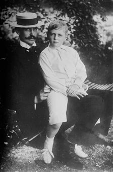 King of Norway and Prince Olaf, between c1910 and c1915. Creator: Bain News Service