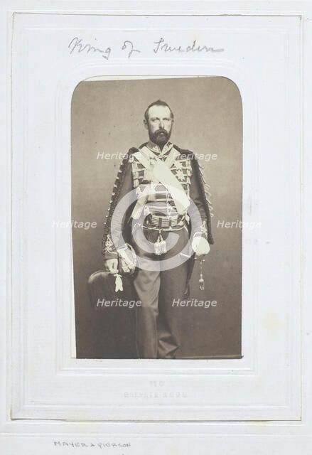 King of Sweden, 1860-69. Creator: Mayer & Pierson.