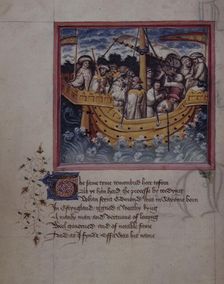 King Offa sails to Saxony, c1434-c1444. Creator: Unknown