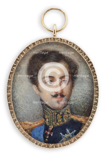 King Oscar I, c1830-1840. Creator: Johan Way.