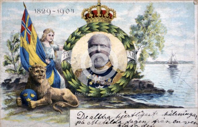 King Oscar II of Sweden and Norway, 1904. Artist: Per-Olof Danielsson