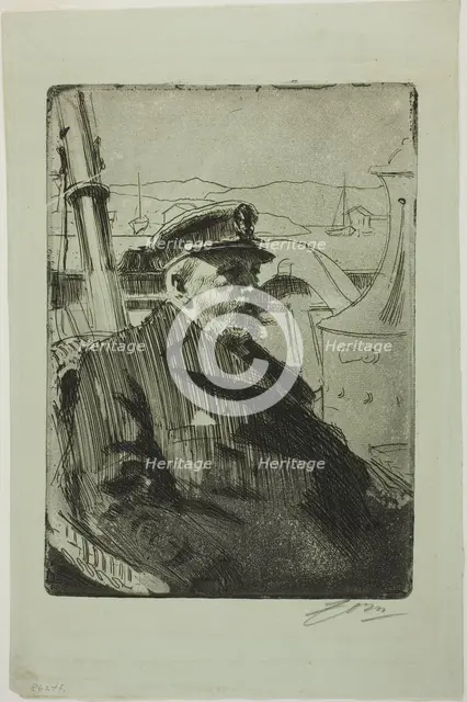King Oscar II (Second plate), 1898. Creator: Anders Leonard Zorn.