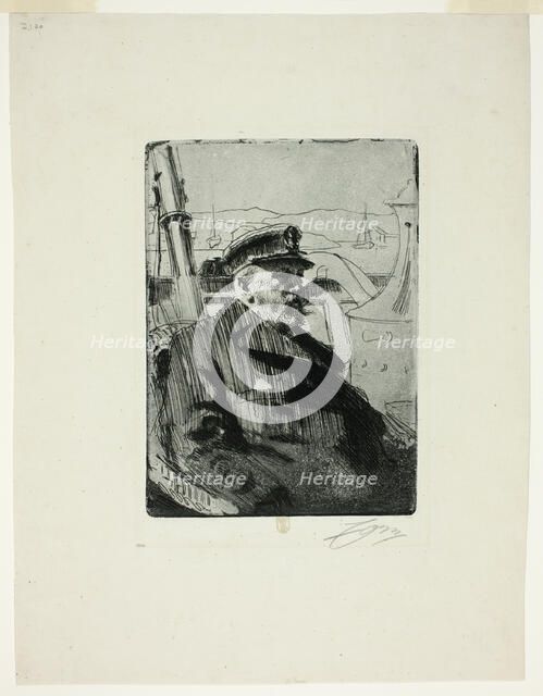 King Oscar II (Second plate), 1898. Creator: Anders Leonard Zorn.