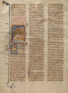 King Pelias Throwing King Tanor into the Sea, about 1320-1340. Creator: Unknown