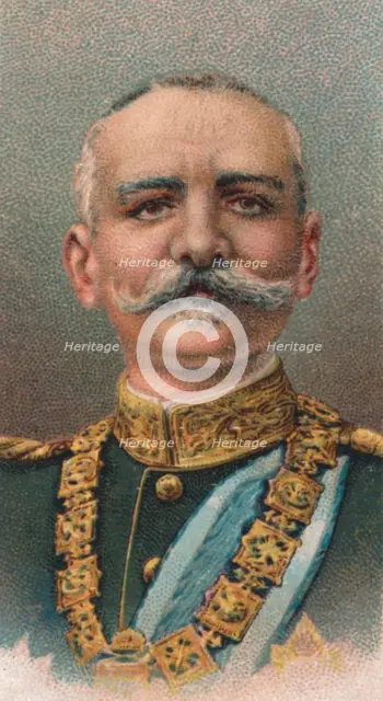 King Peter I (1844-1921) of Serbia, 1917. Artist: Unknown
