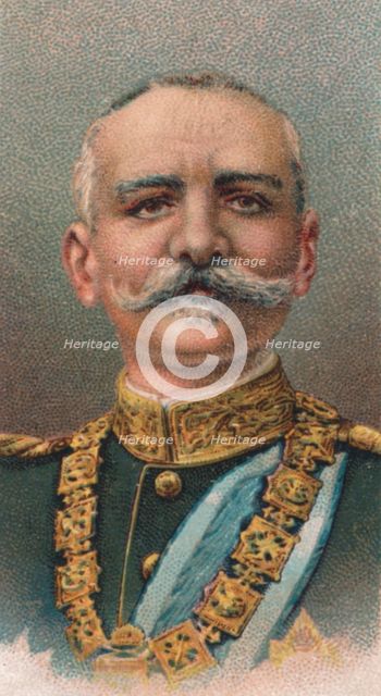 King Peter I (1844-1921) of Serbia, 1917. Artist: Unknown