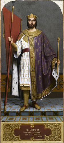 King Philip II of France (1165-1223), 1840s. Creator: Signol, Émile (1804-1892)