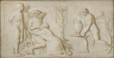 King Priam Pleading with Achilles for the Corpse of Hector, 1794-1798. Creator: Nicolai Abraham Abildgaard