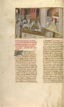 King Ptolemaios Soter Invading Jerusalem; Miroir Historial, about 1475. Creator: Unknown