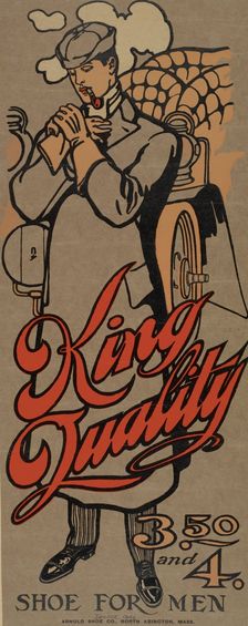 King quality shoe for men, c1895 - 1917. Creator: Unknown