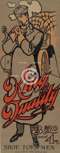 King quality shoe for men, c1895 - 1917. Creator: Unknown.