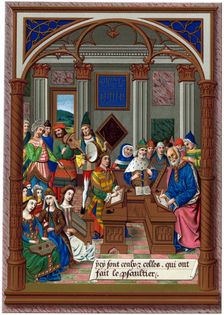 King Rene and his Musical Court 15th century, (1870).Artist: Firmin, Didot & Co