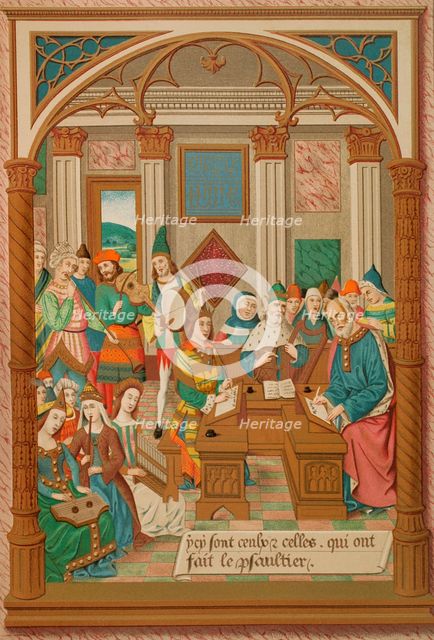 King René and his musical court, 15th century (1877). Creator: Firmin Didot.