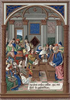 King Rene and his musical court, 15th century