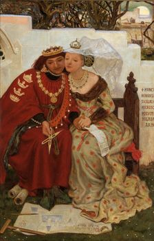 King Rene's Honeymoon: Architecture 1864. Creator: Ford Madox Brown