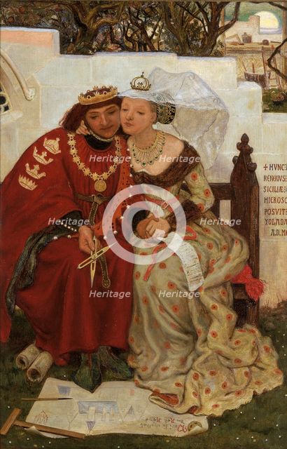 'King Rene's Honeymoon: Architecture', 1864. Creator: Ford Madox Brown.