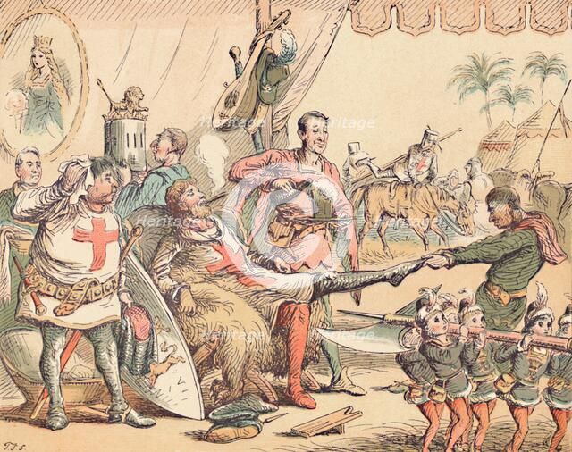 'King Richard I in Palestine', c1884. Artist: Thomas Strong Seccombe.